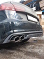 Audi A6C7 установка заднего диффузора в стиле S6