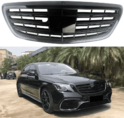 Mercedes S W222 2013-2020 решетка 6.3 AMG черная глянцевая
