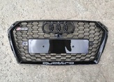 RS4 B9 2015- решетка радиатора черная  в S-line бампер 
